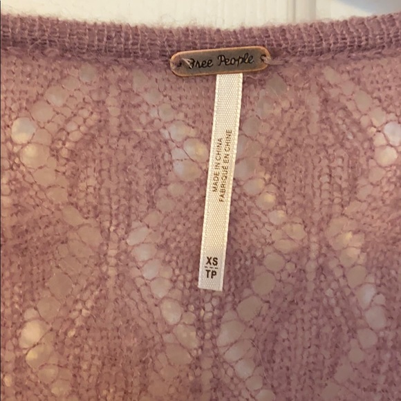 Free People say hello sweater in lilac - Picture 5 of 7